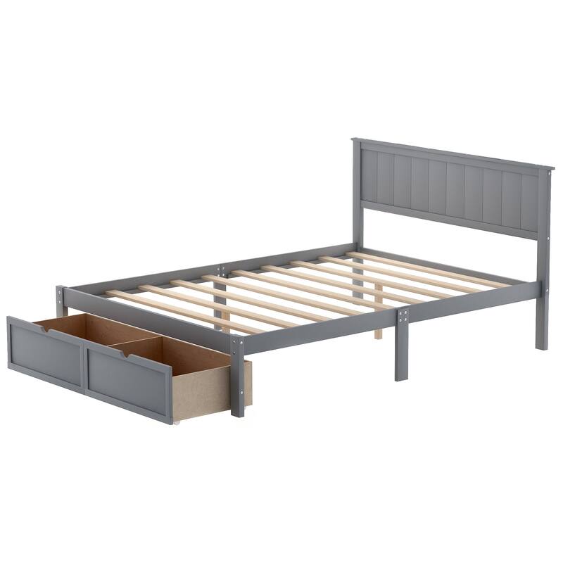 Platform Bed with Underbed Drawers Bed Bath & Beyond 39519168