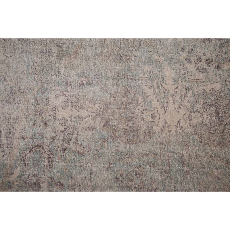 Abstract Indian Area Rug Handmade Wool Carpet - 4'11"x 7'10"