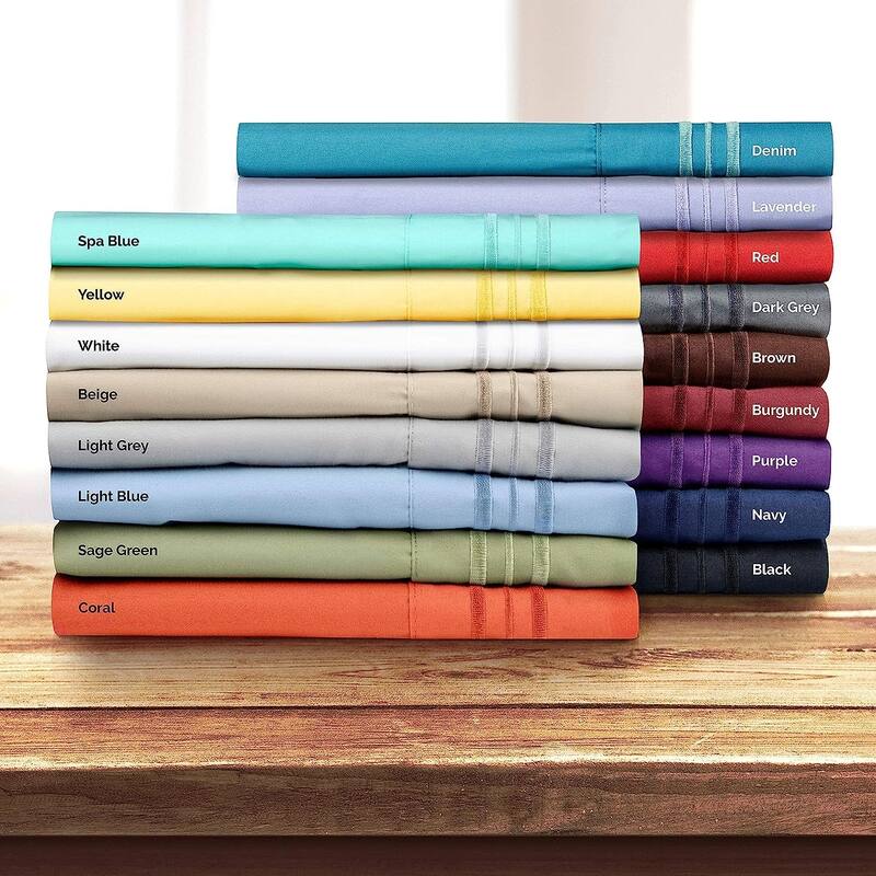 CGK Linens Double Brushed Microfiber Pillowcase Set Ultra Soft (Set of 2)