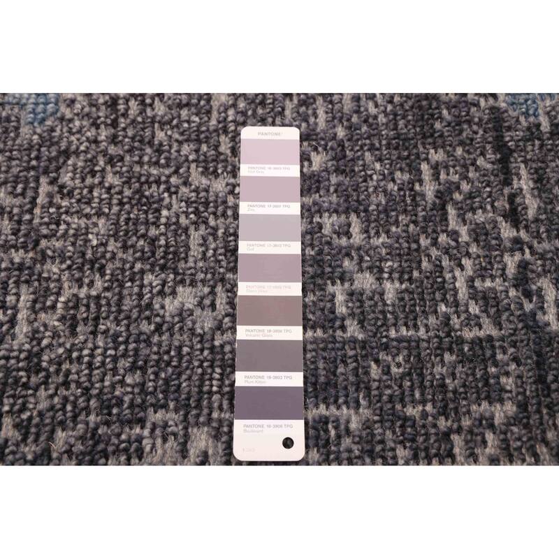 ECARPETGALLERY Hand-knotted Jules Serapi Dark Grey Wool Rug - 5'5 x 7'7