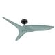 preview thumbnail 6 of 9, 52" Modern Sage Green ABS 3-Blade Outdoor Ceiling Fan without Light
