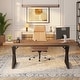 preview thumbnail 45 of 53, 70.8-Inch Executive Desk, Large Computer Office Desk Workstation