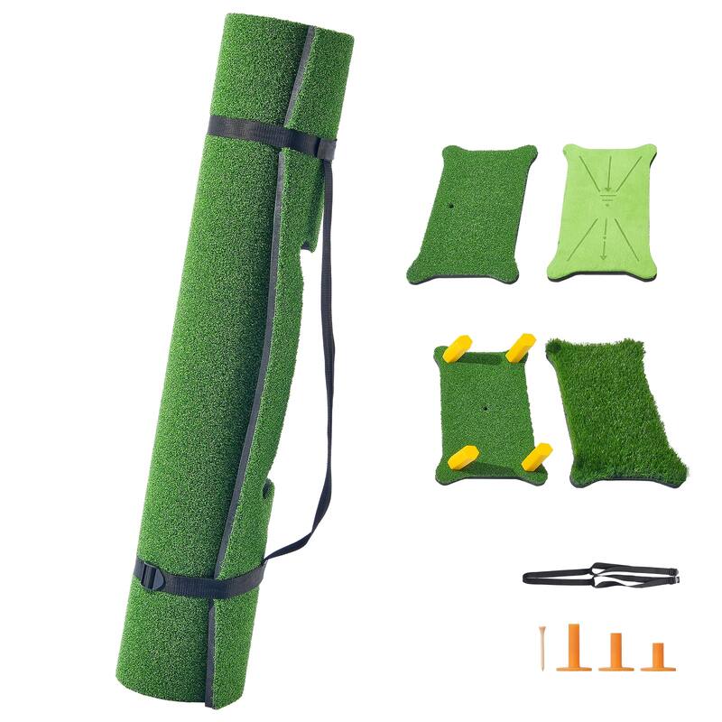Golf Hitting Mat for Backyard Driving Chipping Indoor Outdoor Training - 4 IN 1 Golf Hitting Mat, 5x4ft - 4 IN 1 Golf Hitting Mat, 5x4ft