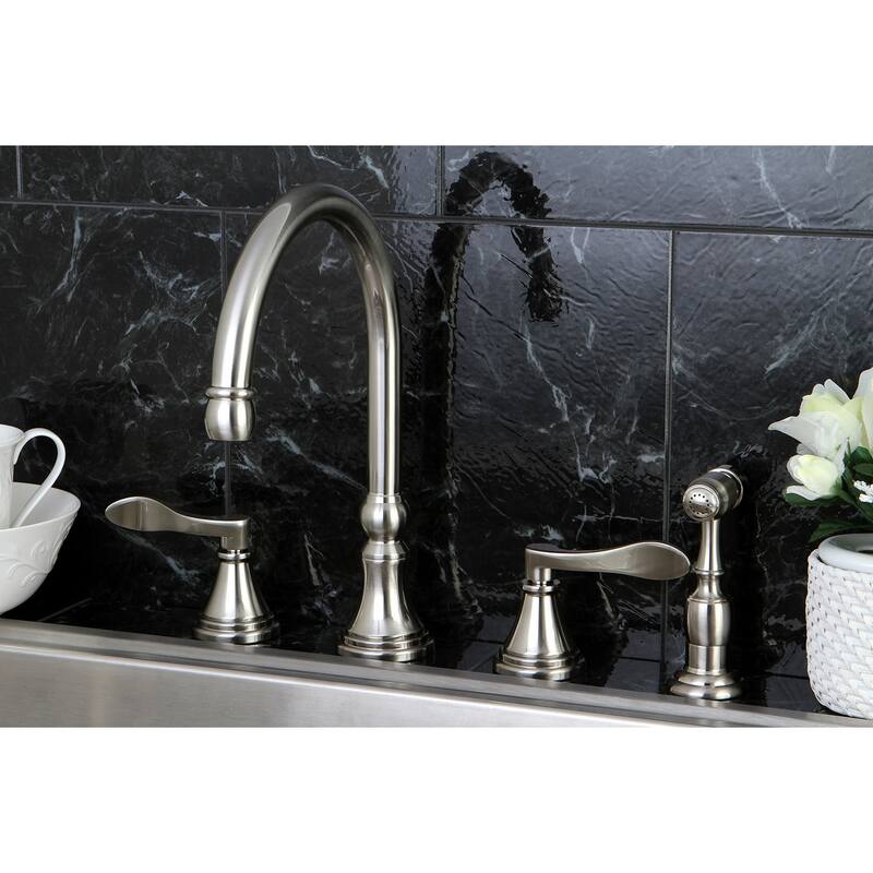 Kingston Brass NuFrench Widespread Kitchen Faucet