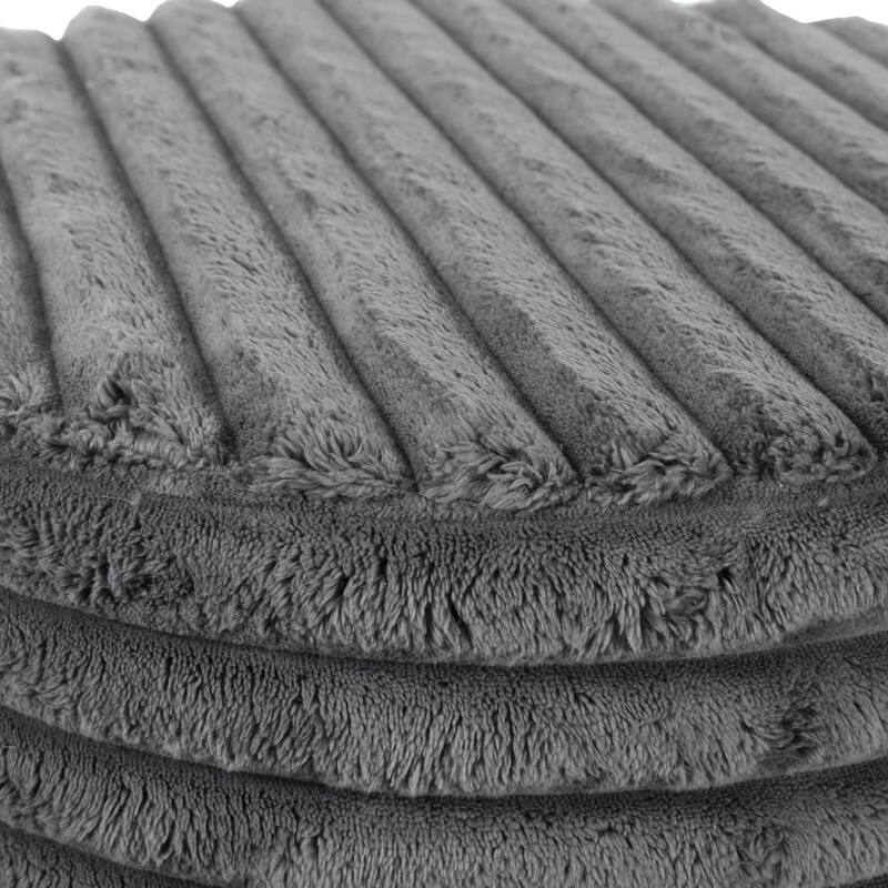 Universal Round Ottoman Shar Pei White