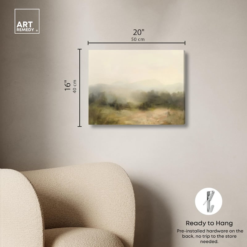 Haze Horizon Canvas by Art Remedy, Gallery Wrapped