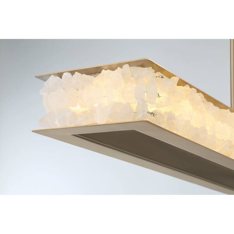 Minka Lavery 3889-L Divinely 60" Wide LED Crystal Linear Chandelier