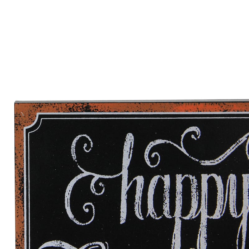 Happy Thanksgiving Chalkboard Framed Wall Art - 14"