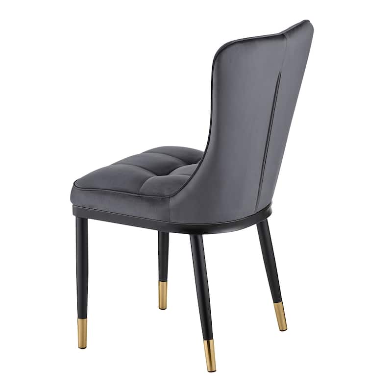 Modern Velvet Upholstered Dining Chairs, Set of 2/4 - 35.8"H x 18.9"W x 23.2"D