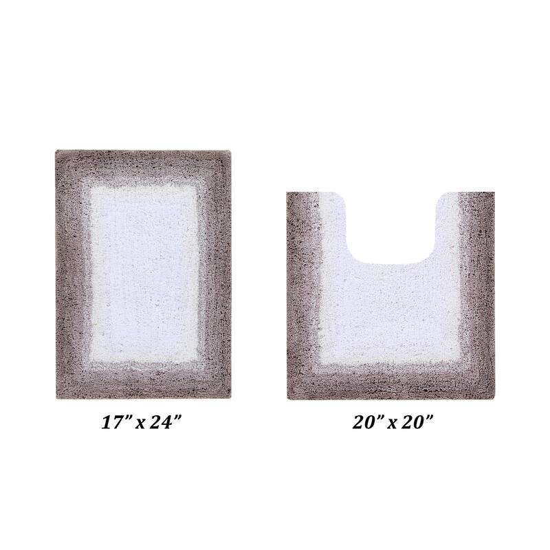 Better Trends 100% Cotton Super Soft & Highly Water Absorbent Bathroom Rugs-Torrent Collection Tufted Machine Washable Bath Mats - 2 Piece Set (17" x 24" | 20" x 20") - Beige