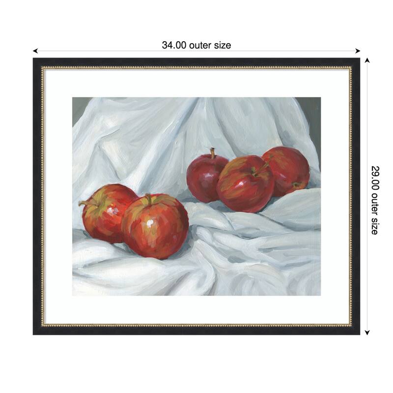 Red Apples by Carrie Arnold Wood Framed Wall Art Print