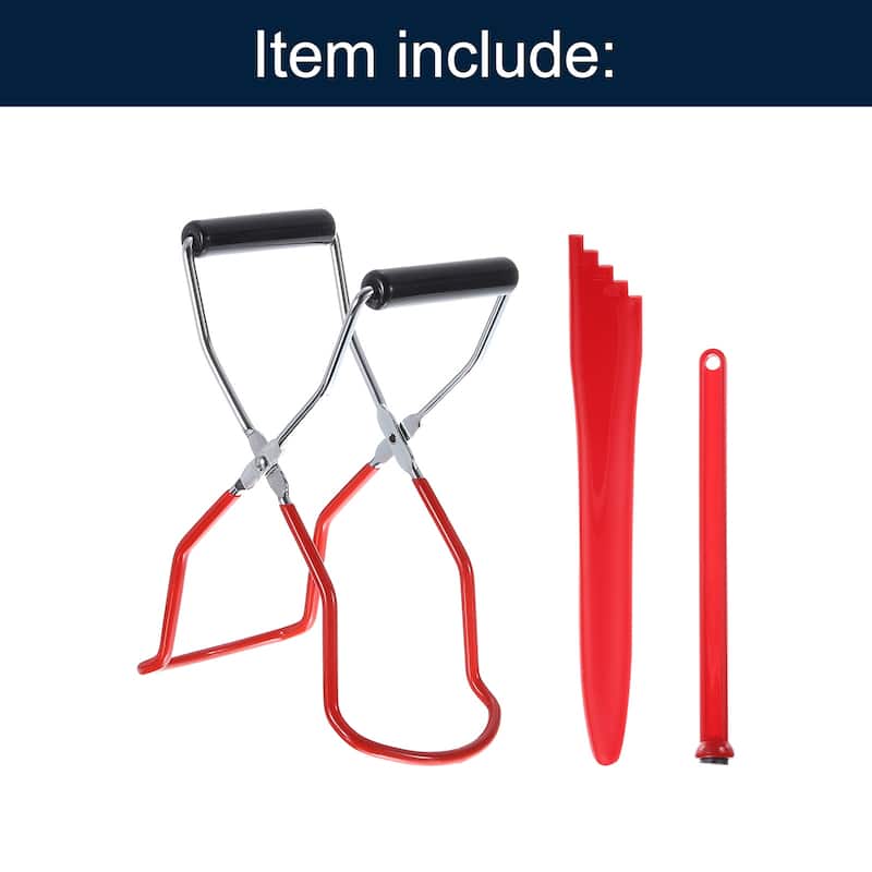 Canning Tools Kit Includes 1Pcs Canning Tongs,1Pcs Jar Lifter,1Pcs Measurer