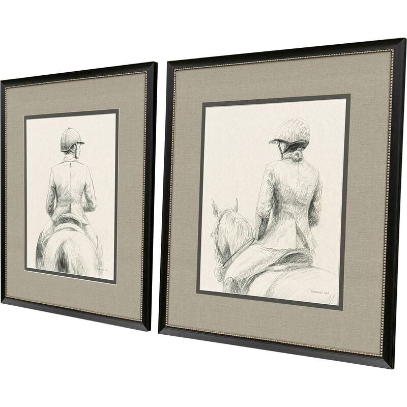Paragon English Rider Framed Art - Set of 2