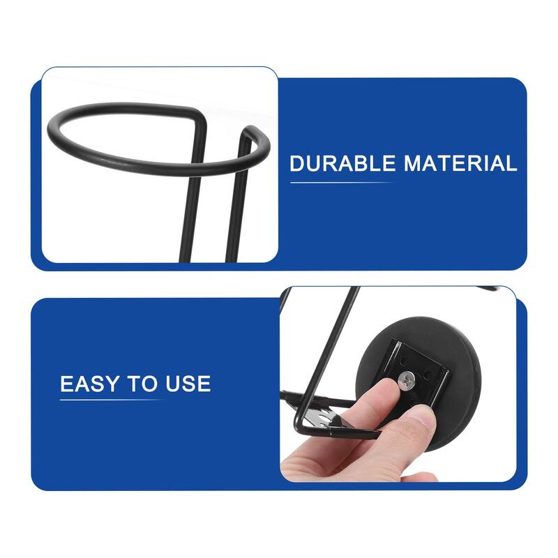 Magnetic Cup Holder Magnet Drink Holder, Horizontal Surface Mounting - Black