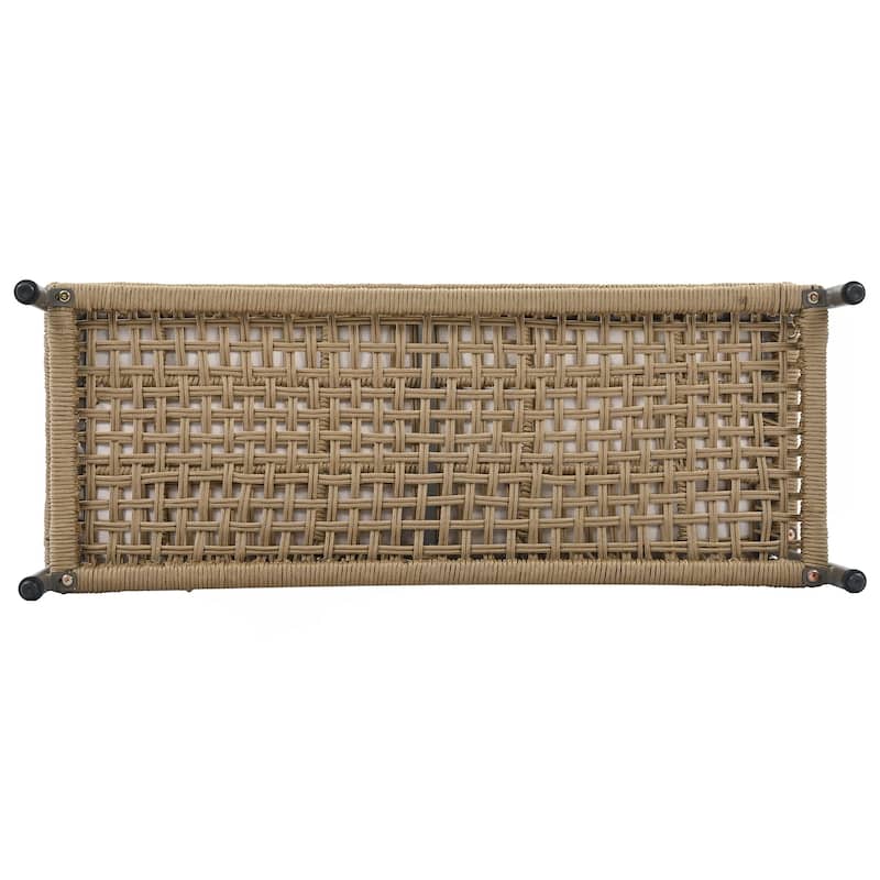 6-Piece Rope Patio Furniture L-Shaped Set