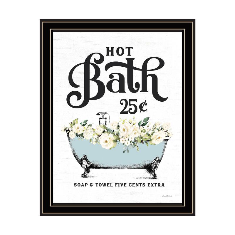 TrendyDecor4U Contemporary "Hot Bath" Framed Print Wall Art - Multi