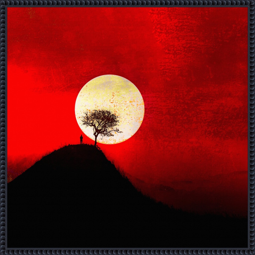 Full Moon by Inge Schuster Framed Canvas Wall Art Print