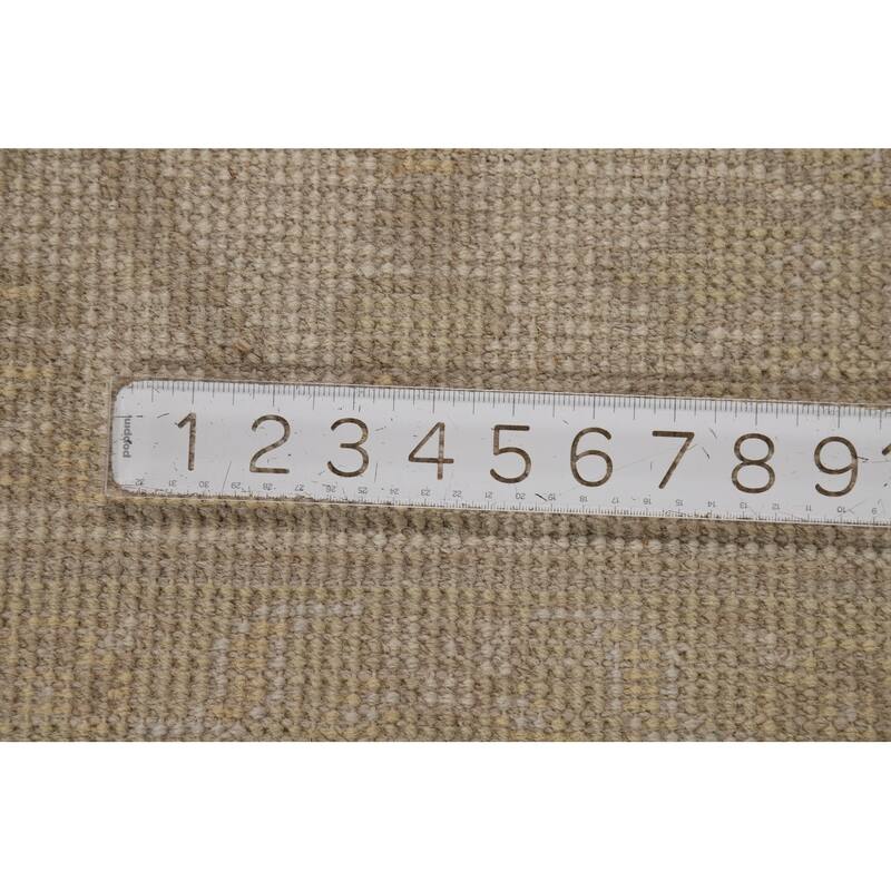 Earth Tone Oushak Indian Area Rug Handmade Living Room Wool Carpet - 8'1"x 9'10"