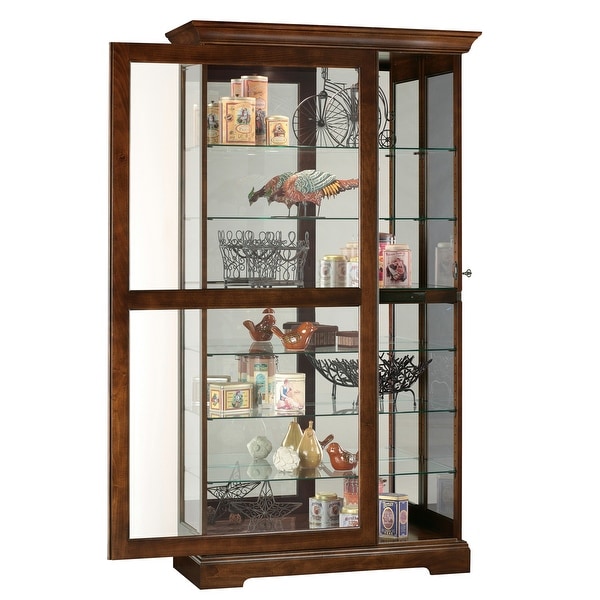 Nancy lighted sales curio cabinet