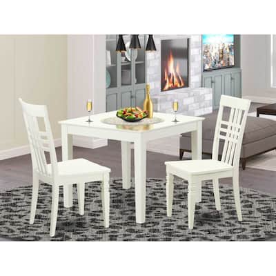 Dining Table Set for 4 - Square Kitchen Table & Chairs Set - Modern Wood Dining Room Furniture