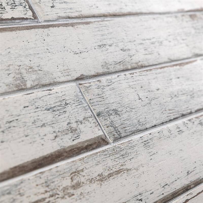 Merola Tile Retro Blanc 2-3/4" x 23-1/2" Porcelain Floor and Wall Tile