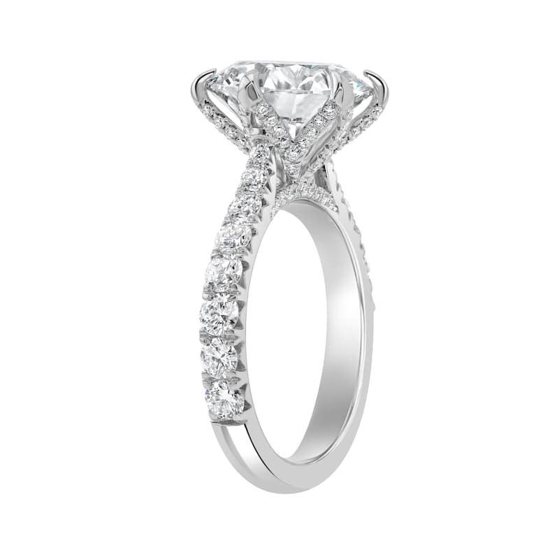 Auriya 14k Gold 6 1/4ctw Round 6-Prong Diamond Engagement Ring (F-G VS)