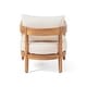 preview thumbnail 9 of 10, Brooklyn Outdoor Acacia Wood Club Chair with Cushions (Set of 2) by Christopher Knight Home