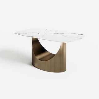 Minimalist Sintered stone dining table - Bed Bath & Beyond - 40180783