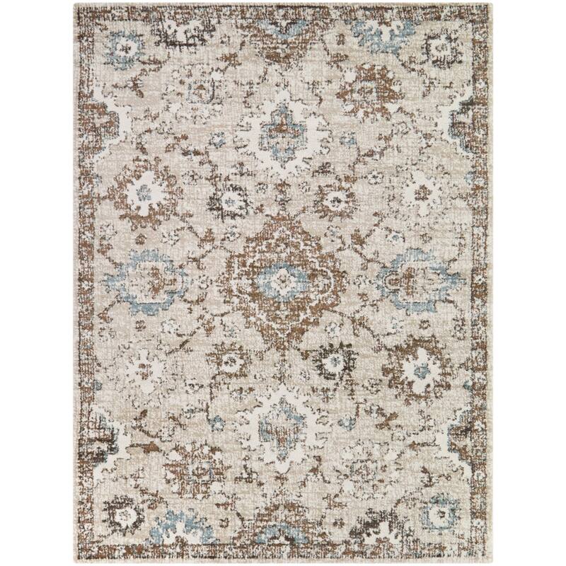 Annan Oriental Floral Area Rug