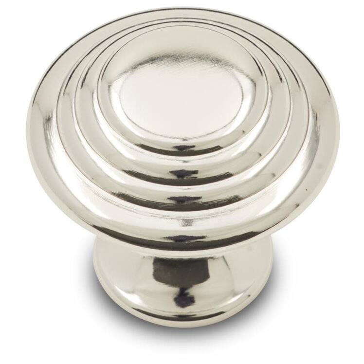 RK International CK 9214 Stepped Ring 1-1/4" Round Solid Metal - Polished Nickel
