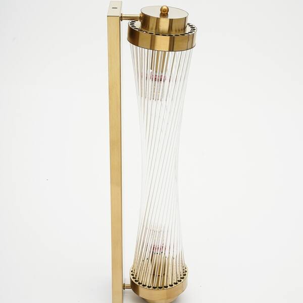slide 2 of 11, Modern Gold Wall Sconce Vintage Glass Lampshade Wall Light - 4.7" W Gold