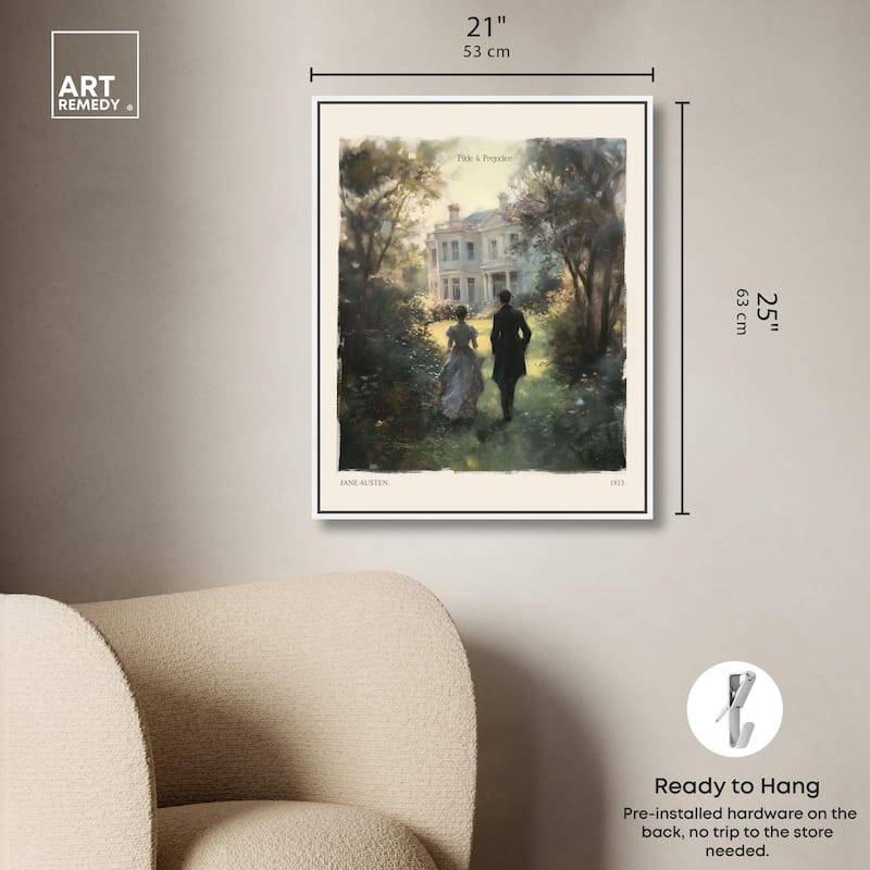 Pride and Prejudice Scene Canvas by Art Remedy