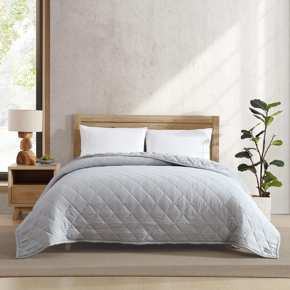 Eddie Bauer Classic Soft Solid Reversible Blanket