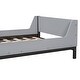 preview thumbnail 15 of 30, Twin Bed with Headboard Safeguards and Built-in Bed-end Book Storage Rack