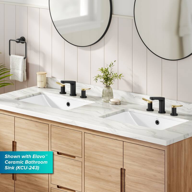 Kraus FUS-14103 Indy 1.2 GPM Widespread Bathroom Faucet with Pop-Up