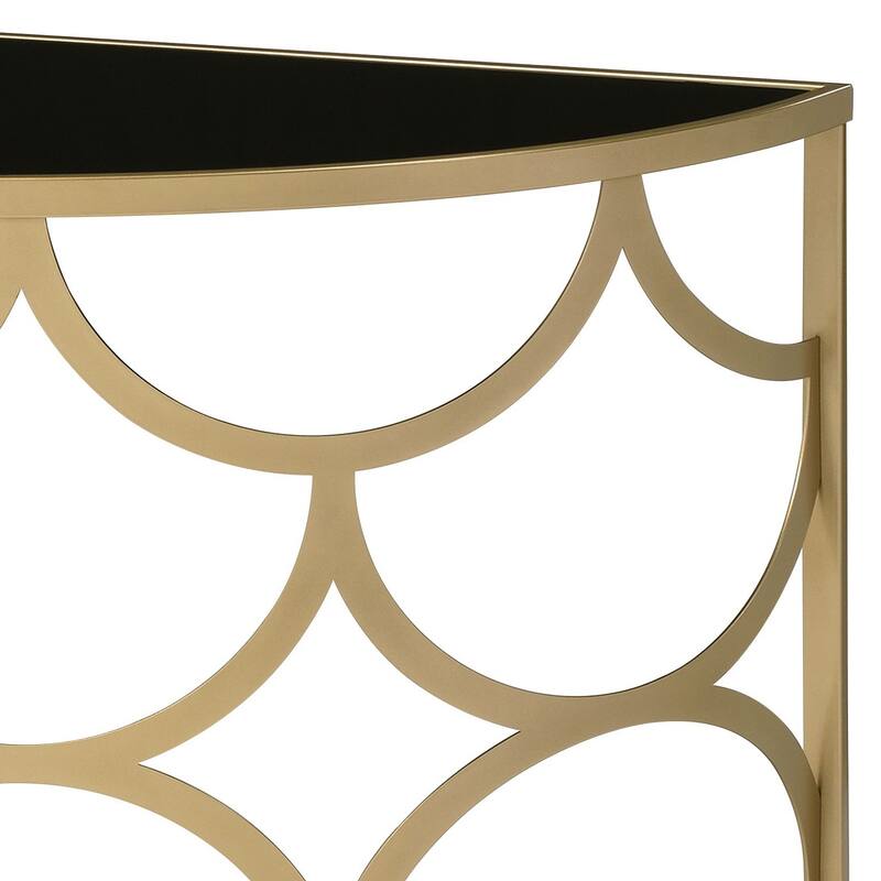 Gold Finish Console Table
