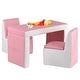 preview thumbnail 8 of 8, Gymax Multi-functional Kids Sofa Table Chair Set 2 Seat Couch
