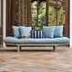 preview thumbnail 2 of 48, Cambridge Casual West Lake Convertible Wood Outdoor Sofa Daybed