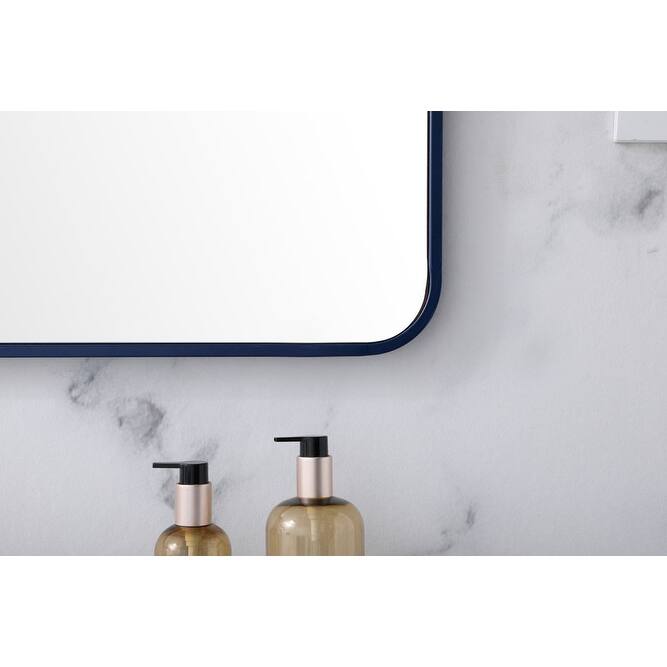 Elegant Lighting MR803640 Evermore 36" W x 40" H Rectangular Framed