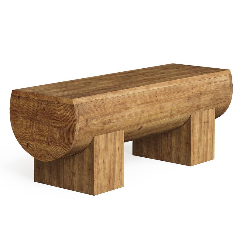 Solid Wood Entryway Bench, End of Bed Bench Seat, Accent Furniture for Bedroom, Living Room, Hallway