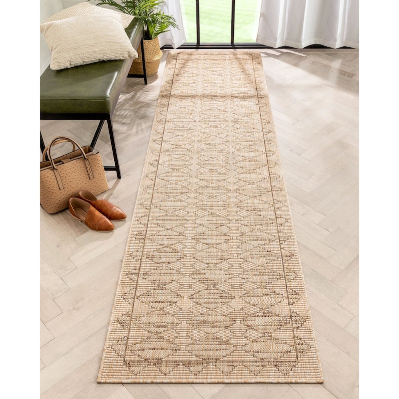 Well Woven Medusa Vidar Indoor Outdoor Moroccan Trellis Area Rug