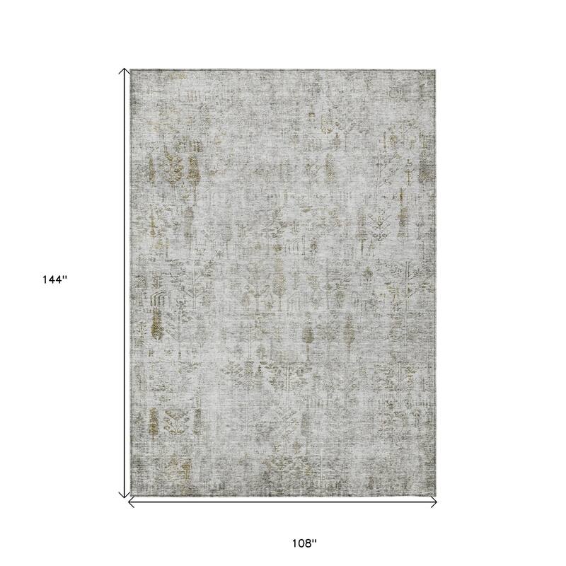 HomeRoots Floral Transitional Rectangle Outdoor Rug