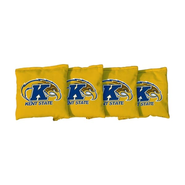 slide 2 of 3, Kent State Yellow Cornhole Bags All-Weather Resin Filled
