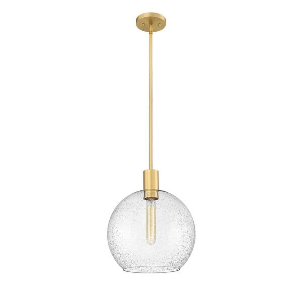 slide 2 of 5, Margo 1 Light 13.75 inch Olde Brass Pendant Light