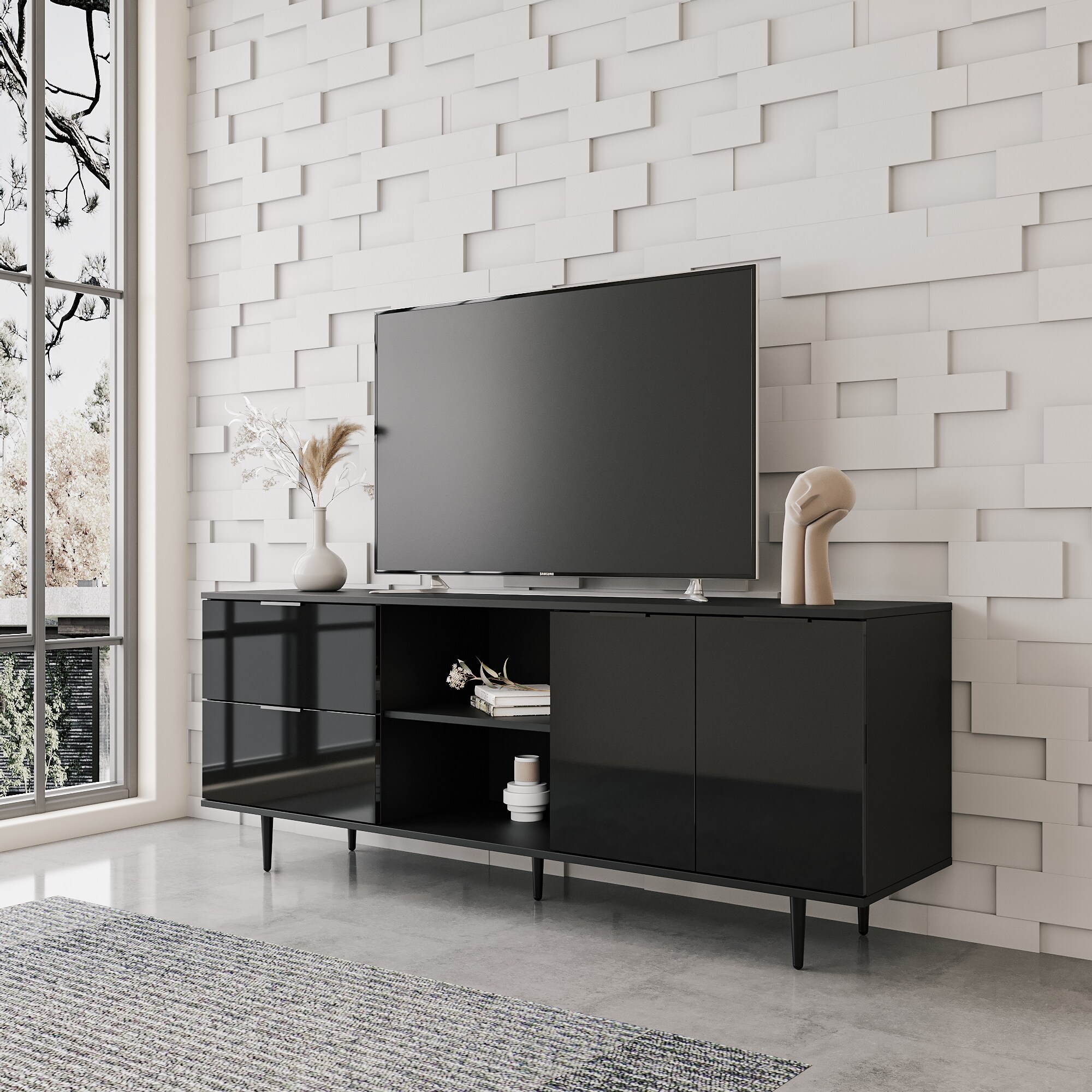 Retro top console cabinet