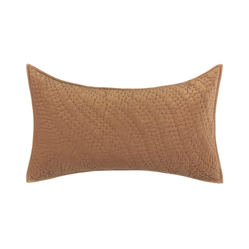 Villa by Classic Home Elms Velvet Cotton Blend Sham - Brown - King