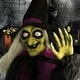preview thumbnail 2 of 11, Haunted Hill Farm Life-Size Animatronic Witches, Indoor/Outdoor Halloween Decoration, Light-up Eyes, Poseable