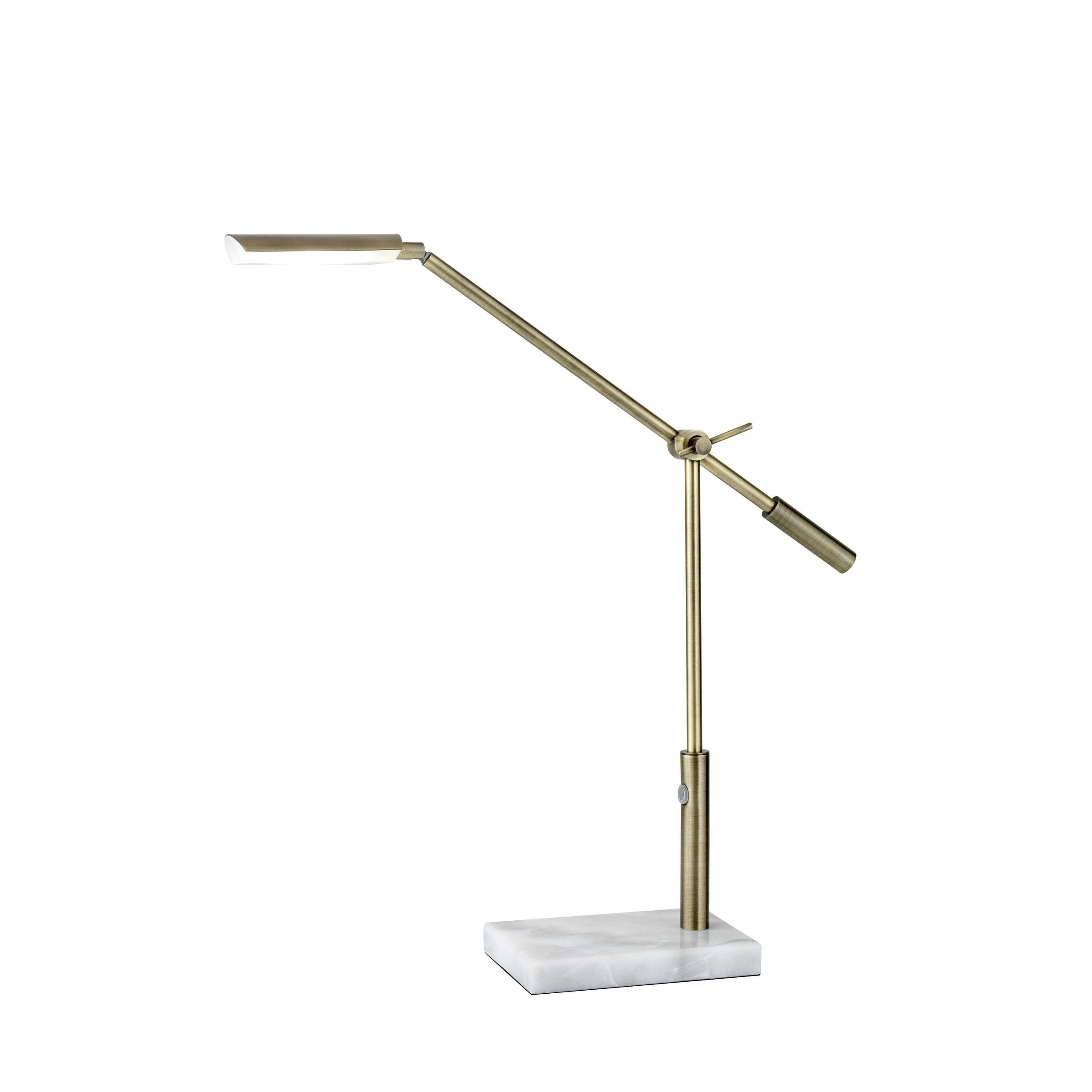 Sleek Brass Metal Adjustable And Dimmable Led Desk Lamp Sleek Brass Metal Adjustable And Dimmable Led Desk Lamp