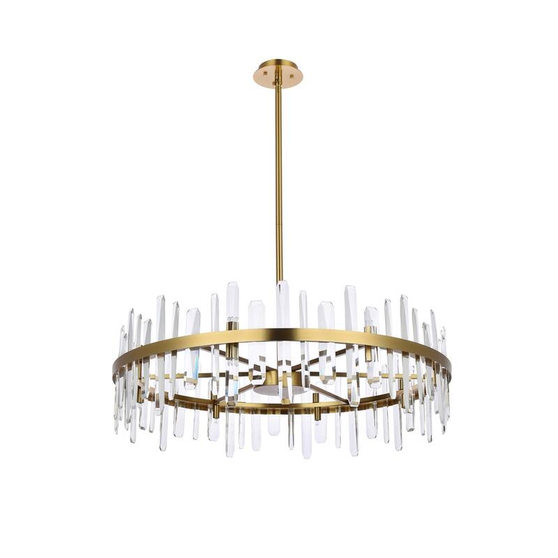 Indigo Home 36 inch crystal round chandelier