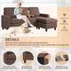Futzca Modern L-shaped Convertible Sectional Sofa w/ Reversible Chaise